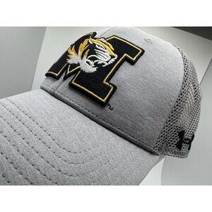 Missouri Tigers Mizzou Logo Cap Hat Under Armour Adult Gray Adjustable Mesh Back